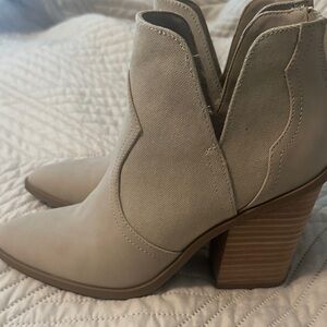 DV by Dolce Vita Cream Ankle Booties